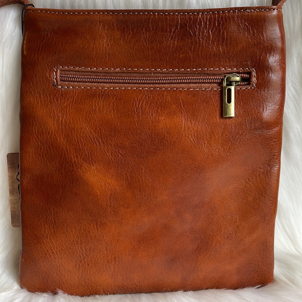 Vera Pelle Genuine Leather Crossbody New Without Tag 🏷️ - Picture 6 of 15
